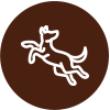 Icono perro sobreexcitado